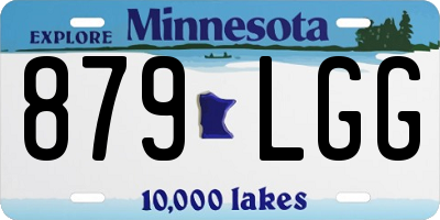 MN license plate 879LGG