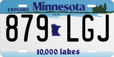 MN license plate 879LGJ