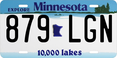 MN license plate 879LGN