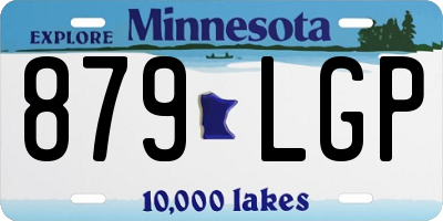 MN license plate 879LGP