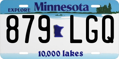 MN license plate 879LGQ