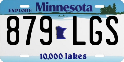 MN license plate 879LGS