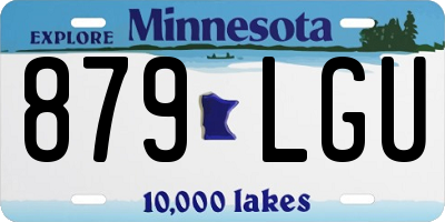 MN license plate 879LGU
