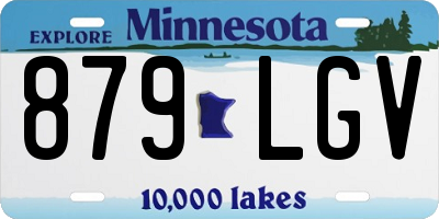 MN license plate 879LGV