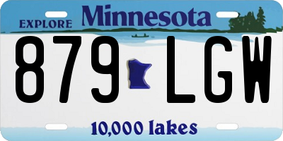 MN license plate 879LGW