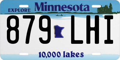 MN license plate 879LHI
