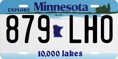 MN license plate 879LHO