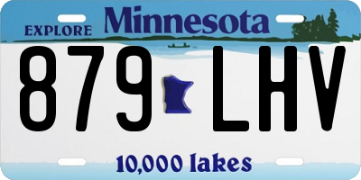 MN license plate 879LHV