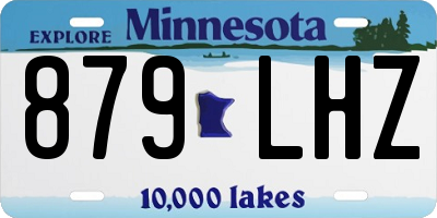MN license plate 879LHZ