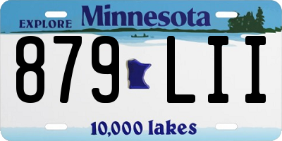 MN license plate 879LII