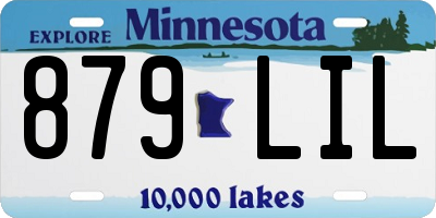 MN license plate 879LIL