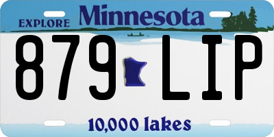 MN license plate 879LIP