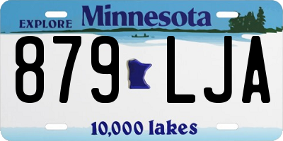 MN license plate 879LJA