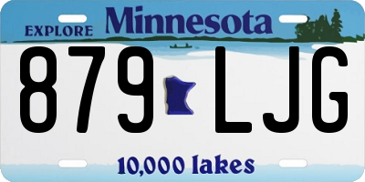 MN license plate 879LJG