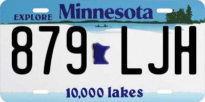MN license plate 879LJH
