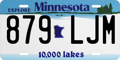 MN license plate 879LJM