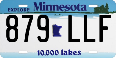 MN license plate 879LLF