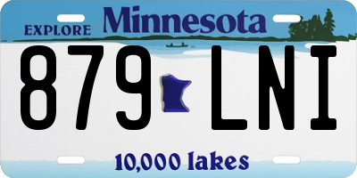 MN license plate 879LNI