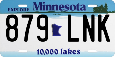 MN license plate 879LNK