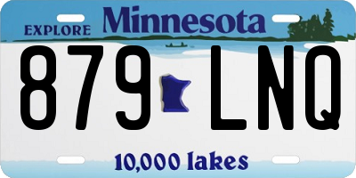 MN license plate 879LNQ