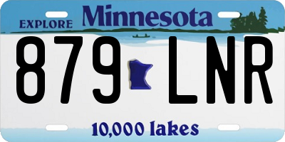MN license plate 879LNR
