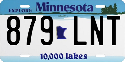 MN license plate 879LNT
