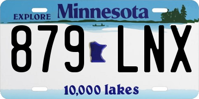 MN license plate 879LNX