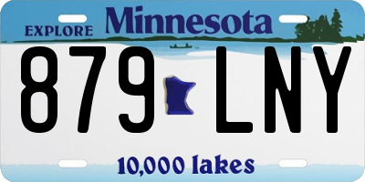 MN license plate 879LNY