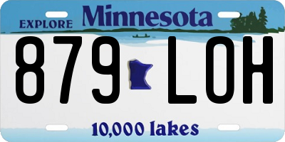 MN license plate 879LOH