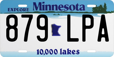 MN license plate 879LPA