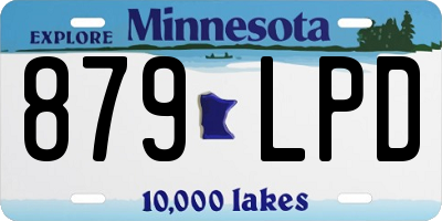 MN license plate 879LPD