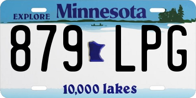 MN license plate 879LPG