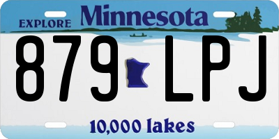 MN license plate 879LPJ