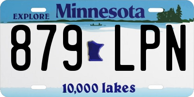 MN license plate 879LPN