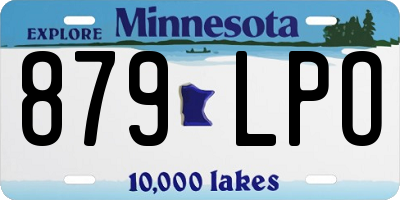 MN license plate 879LPO