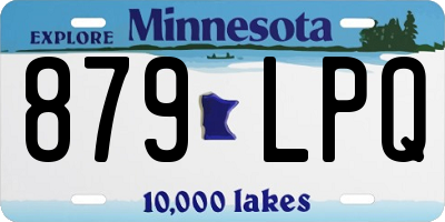 MN license plate 879LPQ