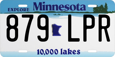MN license plate 879LPR