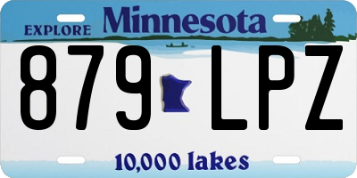 MN license plate 879LPZ