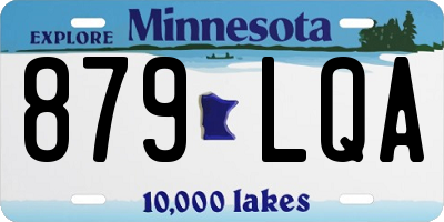MN license plate 879LQA