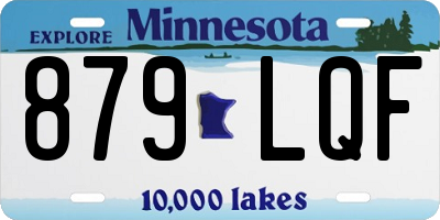 MN license plate 879LQF