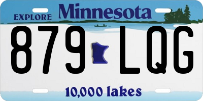 MN license plate 879LQG