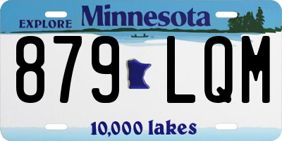 MN license plate 879LQM