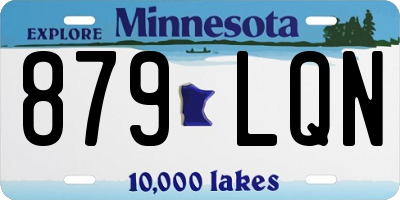 MN license plate 879LQN