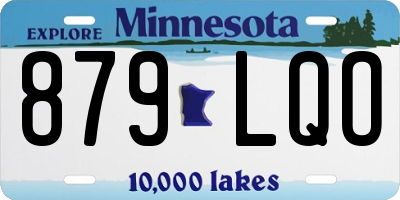 MN license plate 879LQO