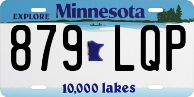 MN license plate 879LQP