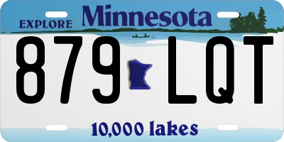 MN license plate 879LQT