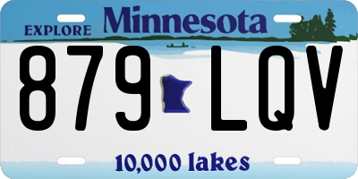 MN license plate 879LQV