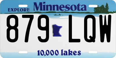 MN license plate 879LQW