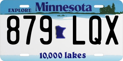 MN license plate 879LQX