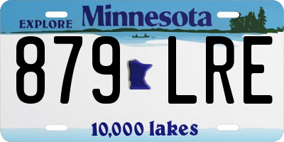 MN license plate 879LRE